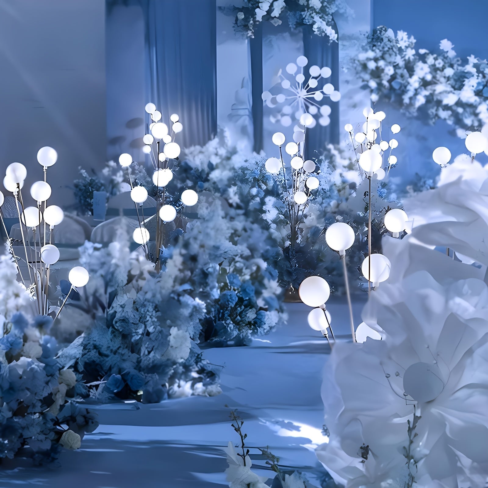 Set Of 2 150cm White\u002FWarm Tree Floor Lamps With 12 LED Heads Elegant Happiness Tree Lights For Wedding Aisles, Banquet Halls, Birthday Parties & Living Room Decor, Ambient Lighting For Events, Proposals, Christmas & Halloween Decorations