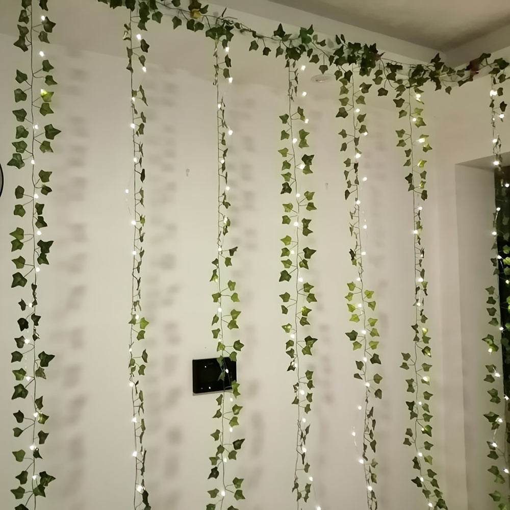 300 LED Fairy Lights with 12 Vines - Ivy LED Curtain Lights for Dorm, Wedding, Party, Wall, Indoor, Outdoor Bedroom Decoration
