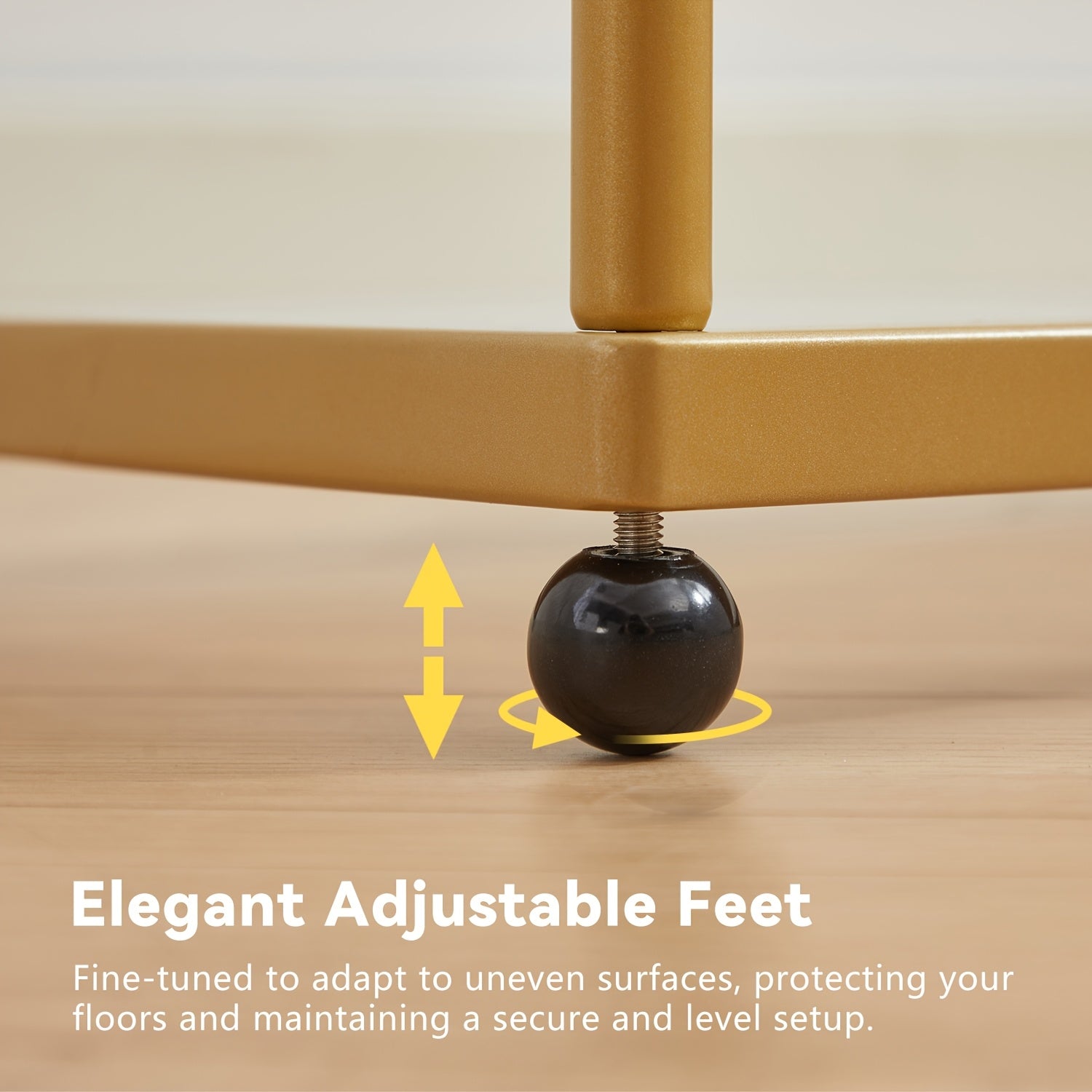 Office Bookshelf Storage, LED Floor Lamp, Golden Bookcase, Lamp Slim Shelving Unit with Tempered Frosted Glass & Dimmable LED Lights