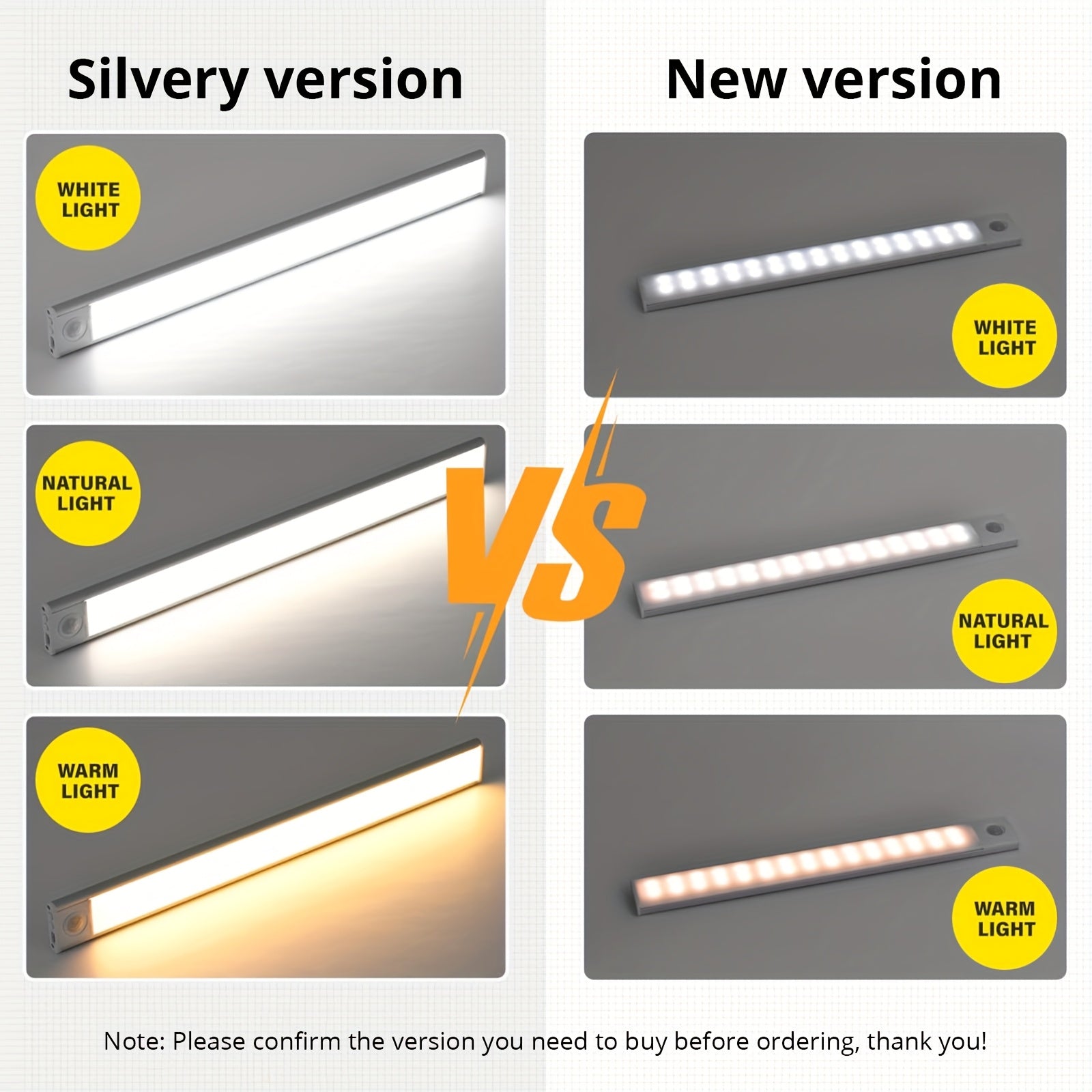 4\u002F2pcs Motion Sensor Under Cabinet Lights, 3 Color Temperatures Wireless USB Rechargeable Night Light, Indoor Closet Lights, Stick-On Anywhere Magnetic Under-Counter Light Fixtures For Kitchen Cabinet Wardrobe Cupboard Stairs, Available In 2pcs.