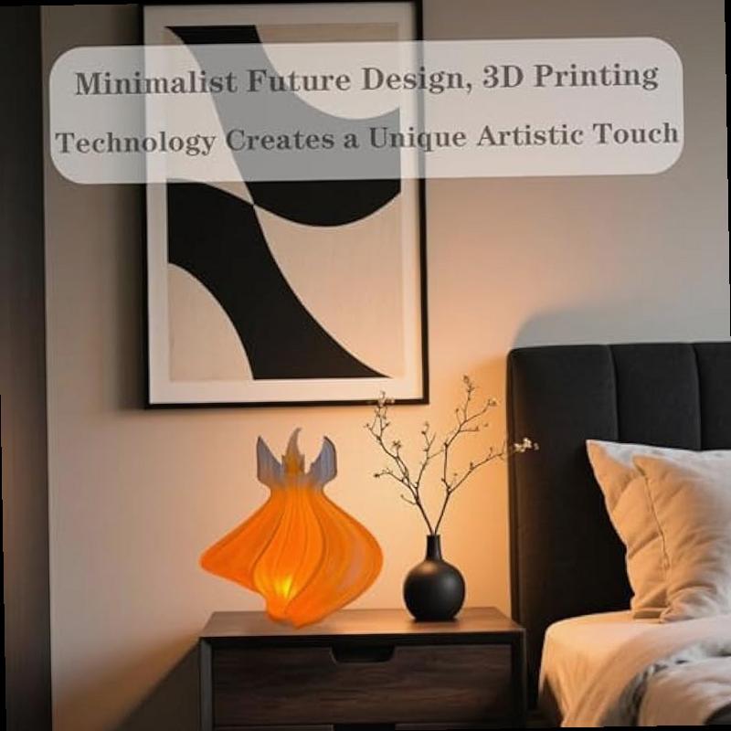 USB Operated 3D Crafted Ambient Lamp Simulated Flame Night Light Portable Tabletop Decor with Warm Glow Button Switch for Home Office Gifts Desk Decor