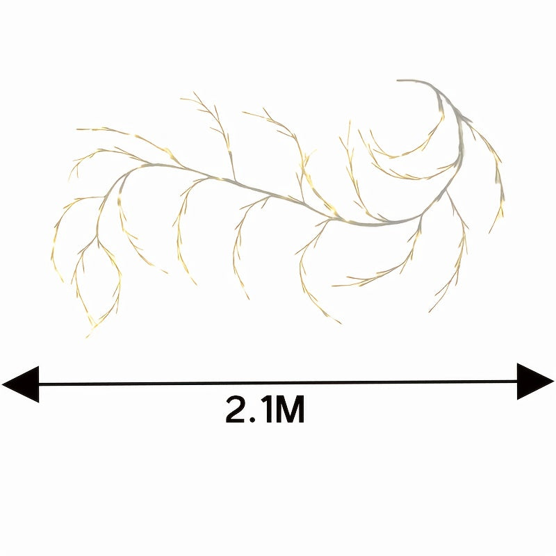 Wall Light Soft Vine Light, 96\u002F144 LED Beads, 8 Modes Branch Light, USB Powered Indoor Decoration Atmosphere Light, Suitable For Bedroom, Room, Party, Holiday, Christmas Birthday Gift Is Very Suitable As A Christmas Gift