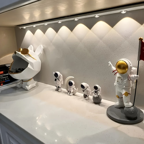 1pc Intelligent Human Body Sensing Light, Sports Sensing Light, Strip Light with Small Night Light, USB Rechargeable And Dimmable Three Color LED Light, Wireless Kitchen Wardrobe, Cabinet, Shoe Cabinet, Bedroom, Small Hill Light