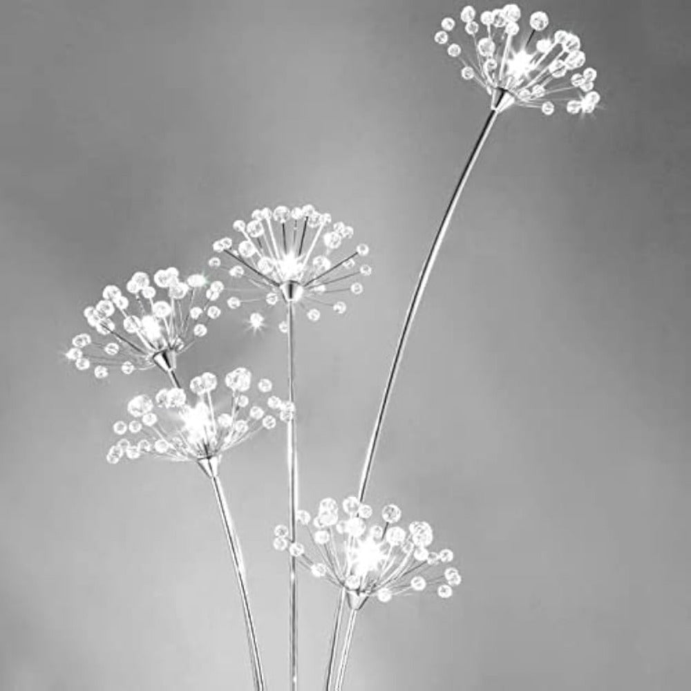 Creative Crystal Standing Lamp with 317 Foot Switch for Living Room Bedroom Office 35x3W LED Bulb (Included) Home Decoration Tools