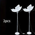 39.3in White Wedding Butterfly LED Floor Lamp Creative Romantic Hanging Wedding Butterfly Christmas Wedding Decoration Props 100cm\u002F39.3in, White