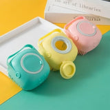 🛁 Pet Silicone Bath & Massage Brush — 2-in-1 Shampoo Dispenser