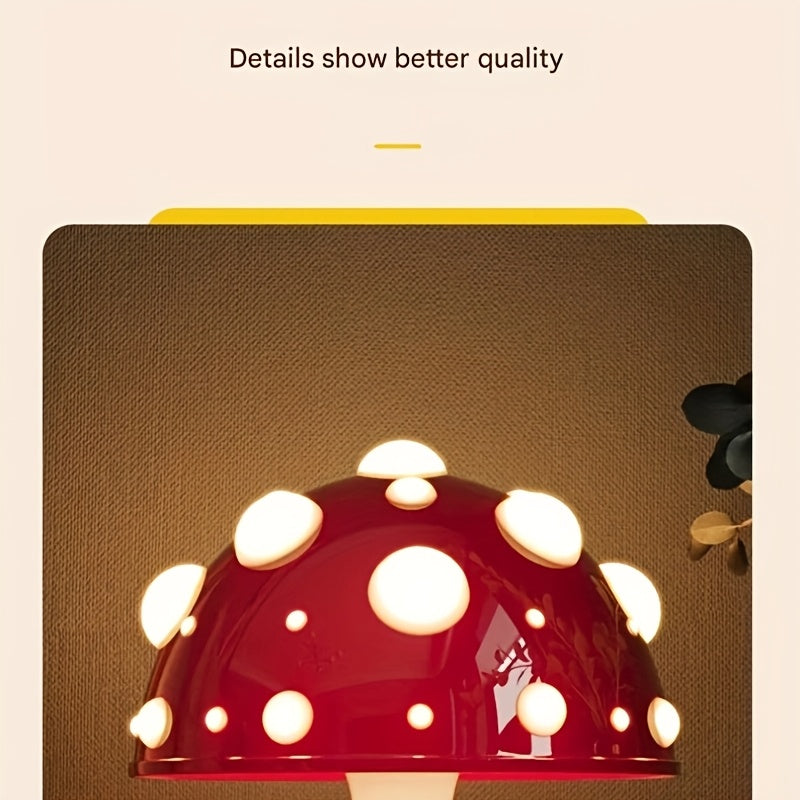 USB Bedside 3-color Dimmable Mushroom Lamp Decorative Lamp Bedroom Ambiance Light Holiday Party Ambiance Light Night Light Holiday Gift, Mood Lighting, Bedroom Lighting, Unique Design, Artistic Decor, Highquality Lighting, Touch Control, Dimmable Light, A