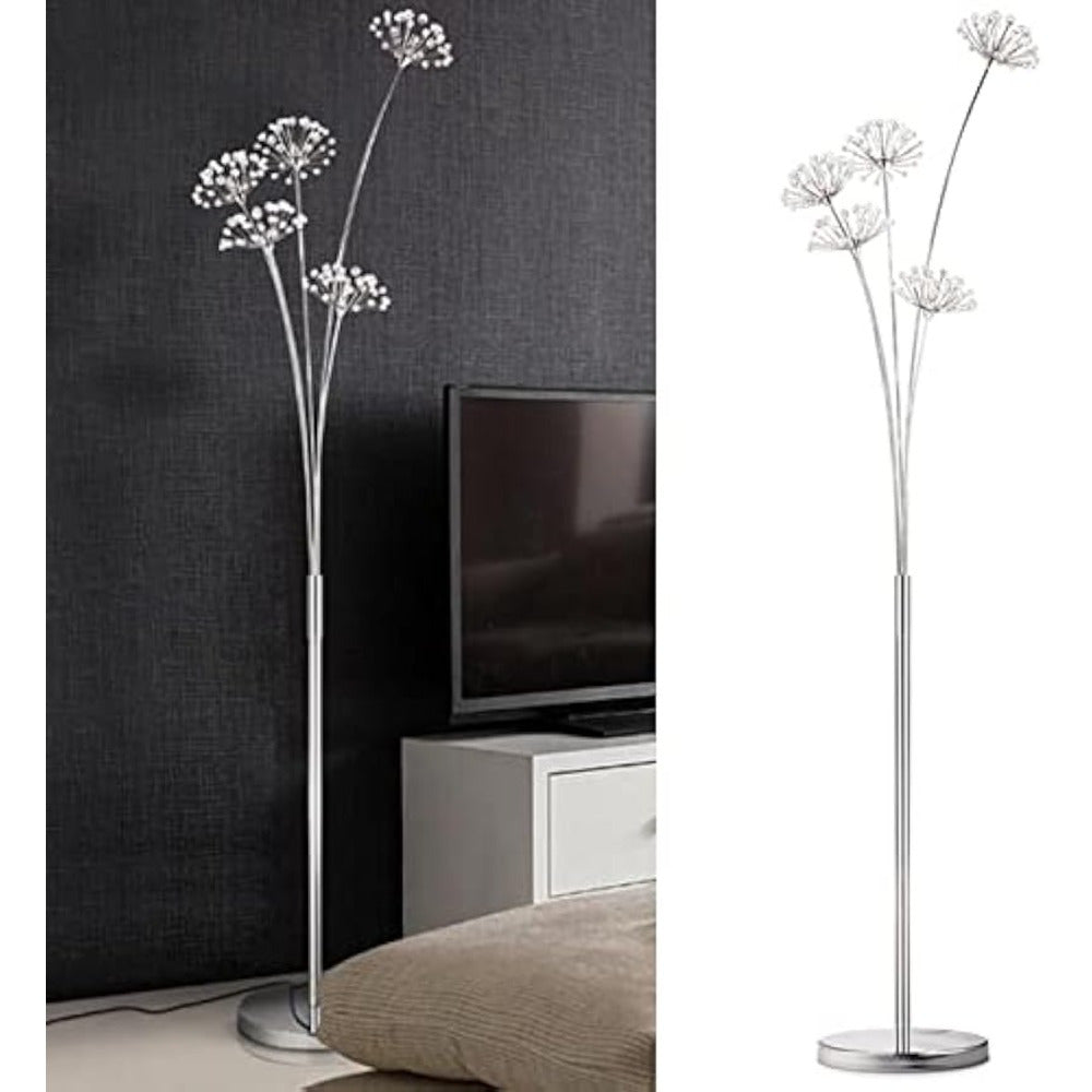 Creative Crystal Standing Lamp with 317 Foot Switch for Living Room Bedroom Office 35x3W LED Bulb (Included) Home Decoration Tools