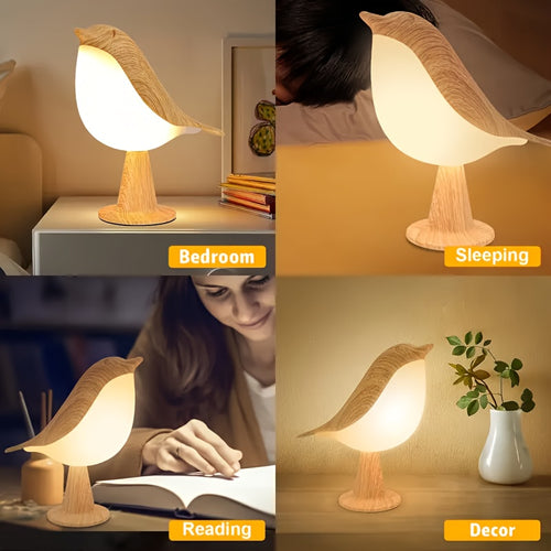1pc Bird Desk Lamp Night Light, 16 Color Dimmable Cordless Desk Lamp, USB Charging Touch Dimming Magpie Lamp, Bedroom Fragrance With Diffuser Function, Suitable For Valentine'S Day Gifts And Festival Gifts.