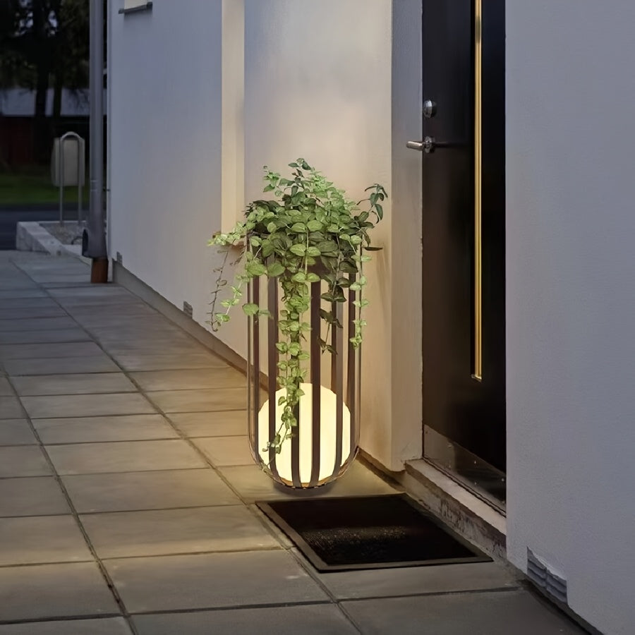 1pc Solar Table Lamp, New Model Table Lamp, Floor Lamp, Solar Charging, Garden Lights, Ourdoor Decor Lights, Local Warehouse, Suitable for Lighting Decoration In Villas, Parks, Courtyards, Etc