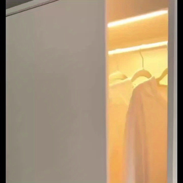 6\u002F2pcs LED Motion Sensor Light Wireless USB Rechargeable Night Lamp Room Motion Detector Light Magnetic Dimmable Under Cabinet Lamp for Kitchen, Bedroom Wardrobe Sink Cupboard Stairs Workspace