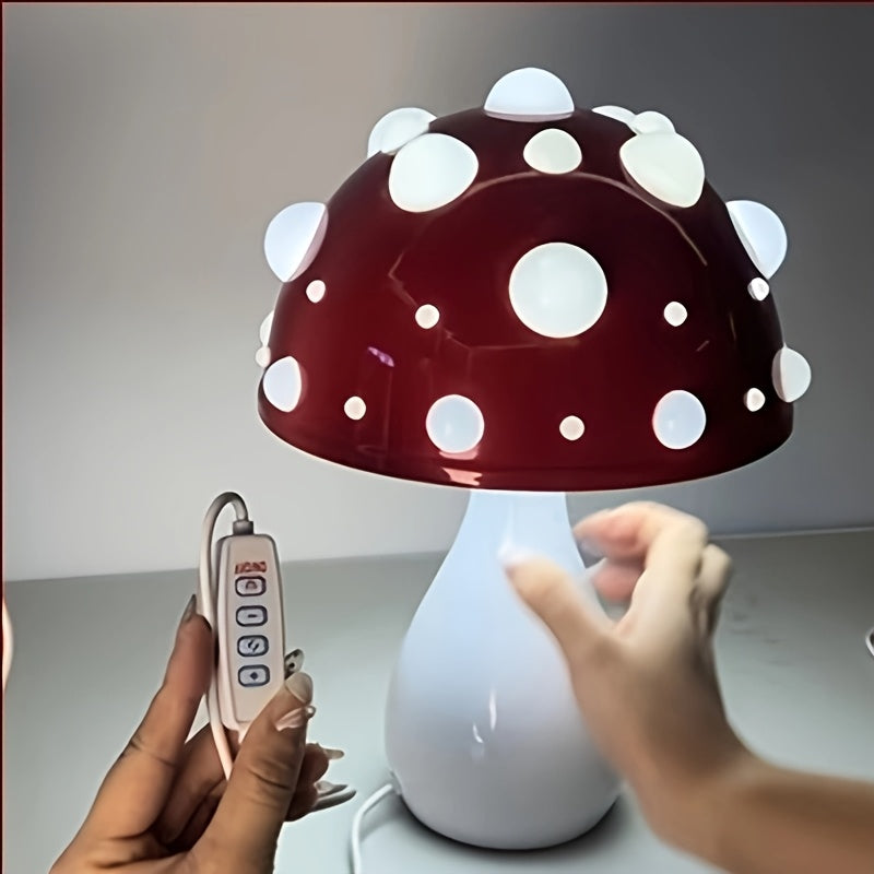 USB Bedside 3-color Dimmable Mushroom Lamp Decorative Lamp Bedroom Ambiance Light Holiday Party Ambiance Light Night Light Holiday Gift, Mood Lighting, Bedroom Lighting, Unique Design, Artistic Decor, Highquality Lighting, Touch Control, Dimmable Light, A