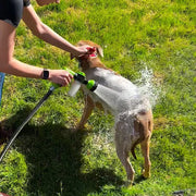 🐕 Dog Bath Sprayer with Soap Dispenser — 8-Mode Hose Attachment
