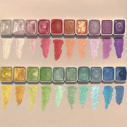 20 Colors of Pure Pearlescent Magic — Shimmer Watercolor Paint Set