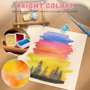 20 Colors of Pure Pearlescent Magic — Shimmer Watercolor Paint Set